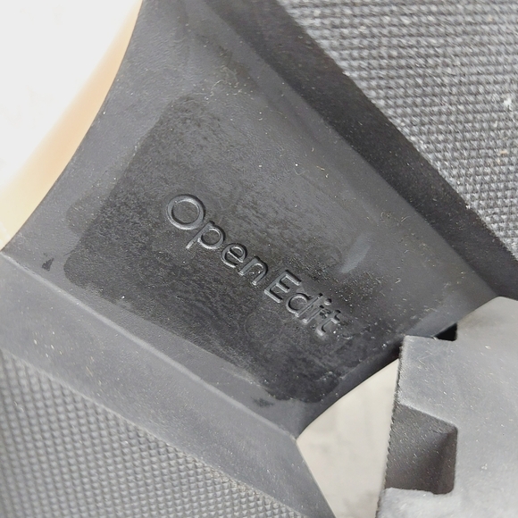 New Open Edit Women Iris Tan Chelsea Platform Ankle Boots D445 - Picture 10 of 12